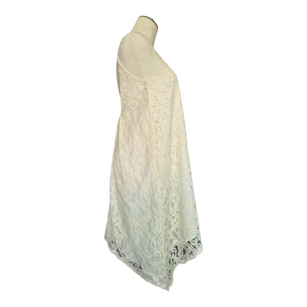 BCBGeneration Ivory Lace Slip Dress XXS Spaghetti Strap Graduation Bridal Mini - Picture 3 of 9